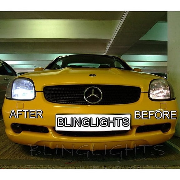 For 1996 1997 1998 1999 2000 Mercedes-Benz SLK R170 Bright Light Bulbs for Halogen Head Lamps Lights