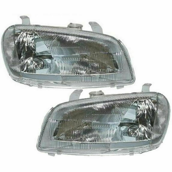 For 1996-1997 Toyota RAV4 Pair Head Lights Driver and Passenger Side TO2502124 TO2503124 | 8115042060 8111042060