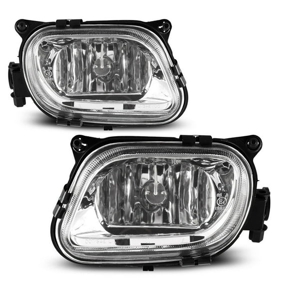For 1996-1999 Mercedes-Benz W210 Clear Lens Pair Fog Lights Replacement Lamps
