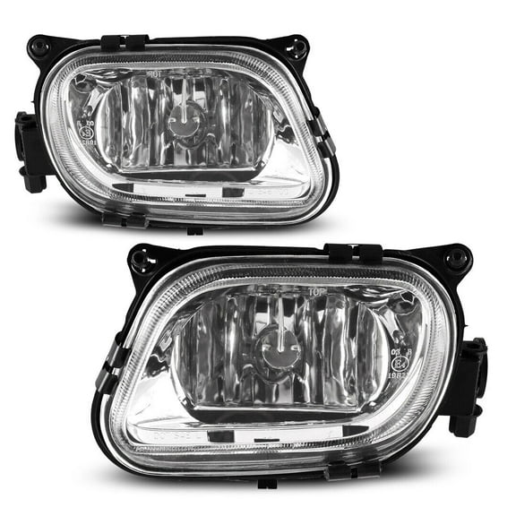 For 1996-1999 Mercedes-Benz W210 Clear Lens Pair Fog Lights Replacement Lamps