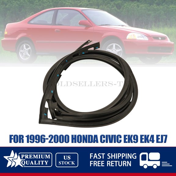 For 1996-2000 Honda Civic EK9 EK4 EJ7 Right & Left Set Front Door Sub Seal
