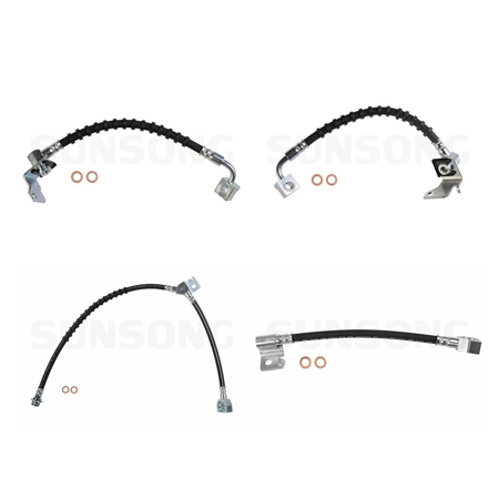 For 1996~2001 Ford Explorer 4 Front Rear Left Right Brake Hydraulic Hose