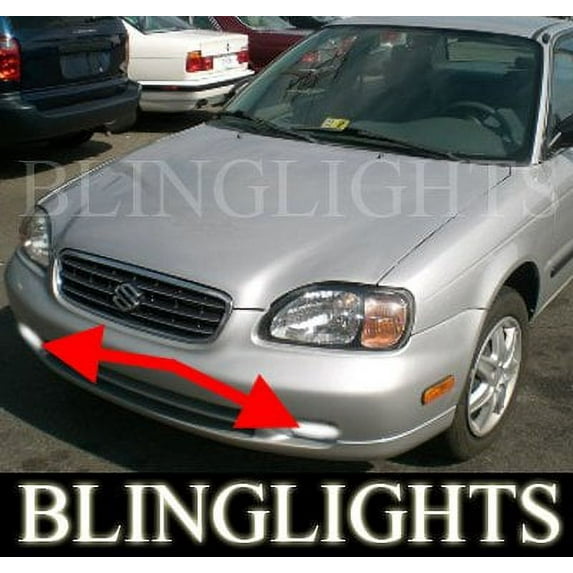 For 1996-2002 SUZUKI ESTEEM XENON FOG LIGHTS LAMPS LIGHT LAMP KIT 1997 1998 1999 2000 2001 gl glx