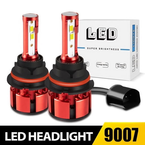 For 1996-2007 Dodge Grand Caravan 9007 LED Headlight Hi/Lo Bulbs 6000k