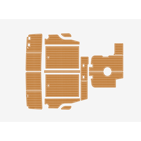 For 1996 Bayliner 3388 EVA Foam Marine Decking, Non-SlipYacht Flooring Mat, 6mm Thick, Durable and Easy to Clean Boat Pad