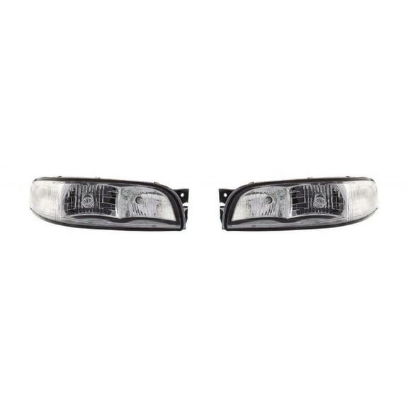 For 1997-1999 Buick LeSabre Headlight Driver & Passenger Side Bulbs Included GM2502158 GM2503158-Replaces 16525997, 16525998 | w/ cornering Light