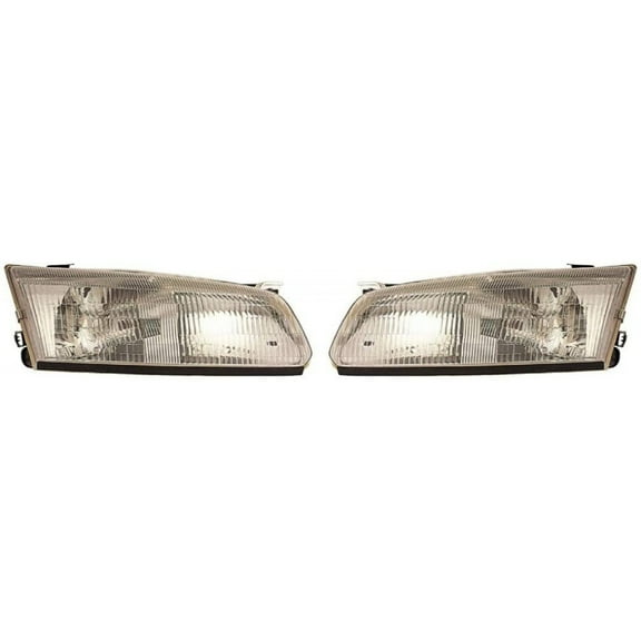 For 1997-1999 Toyota Camry Driver and Passenger Side Headlight Assembly CAPA TO2502117C