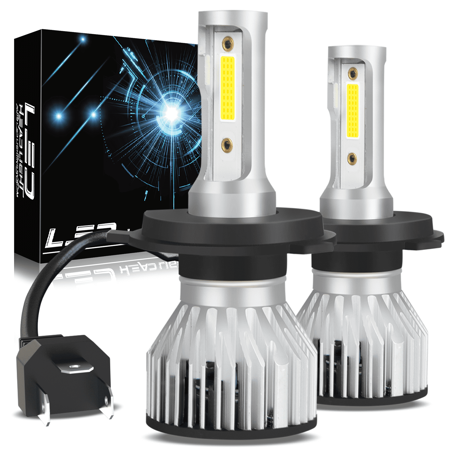 For 1997-1999 Toyota Camry High/Low Beam H4 LED Headlight Bulbs Conversion Kit 2pcs