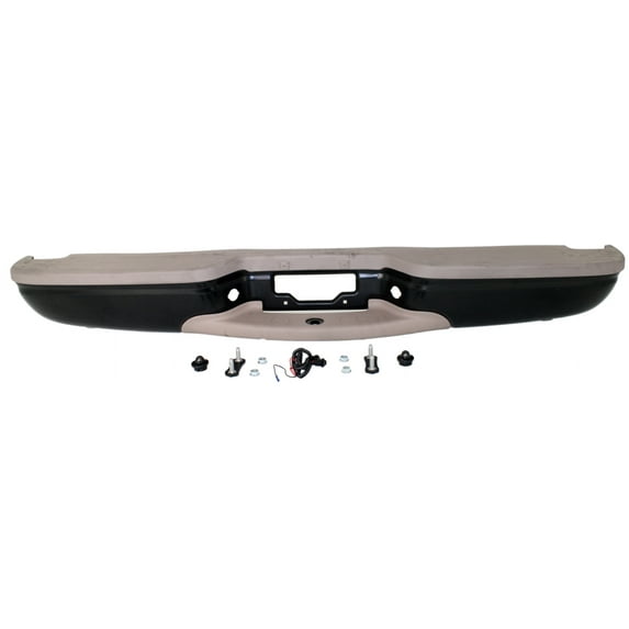 For 1997-2000 Expedition Step Bumper Rear Black Steel FO1101125