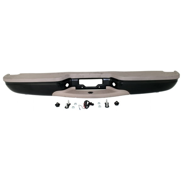 For 1997-2000 Expedition</p> Step Bumper Rear Black Steel FO1101125