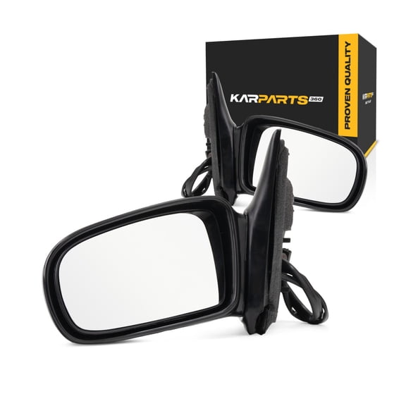 For 1997-2003 Chevy Malibu Door Mirror Pair Driver and Passenger Side Textured Power Non-Heated GM1320153
