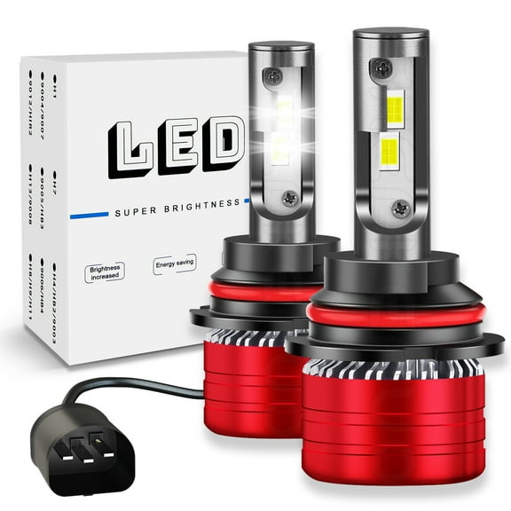 For 1997-2003 Ford Escort LED Headlights 9007/HB5 High and Low Beam Bulbs 2pc