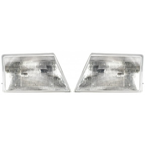 For 1998 1999 2000 Ford Ranger Pair Headlights Driver and Passenger Side FO2502151 FO2503151 Replaces F87Z-13008FB F87Z-13008EB