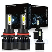 For 1998-2000 Dodge Durango LED Headlight Bulbs 9007/HB5 High/Low Beam 880 Fog Light 6000k 4pcs