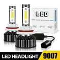 thumbnail image 1 of For 1998-2003 Dodge Durango 9007 LED Headlight Hi/Lo Bulbs 6000k, 1 of 6