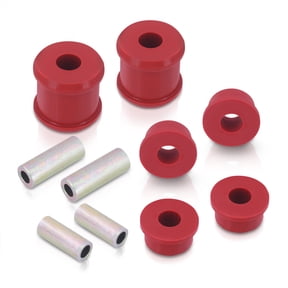 For 1998-2005 Subaru Impreza WRX / STI 4-Piece Rear Lower Control Arm Solid Polyurethane Bushing Kit (Red) - GC GD GG GF Suspension Bushings