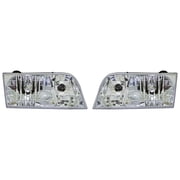 For 1998-2011 Ford Crown Victoria Headlight Driver and Passenger Side Bulbs Included FO2502200 FO2503200 - Replaces 6W7Z 13008 BA, 4W7Z 13008 B |