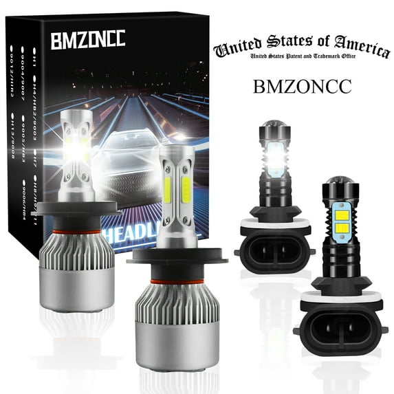 For 1999 2000 2001 Mitsubishi Galant Combo 9003 H4 LED Headlight 881 Fog Light Bulbs Kit
