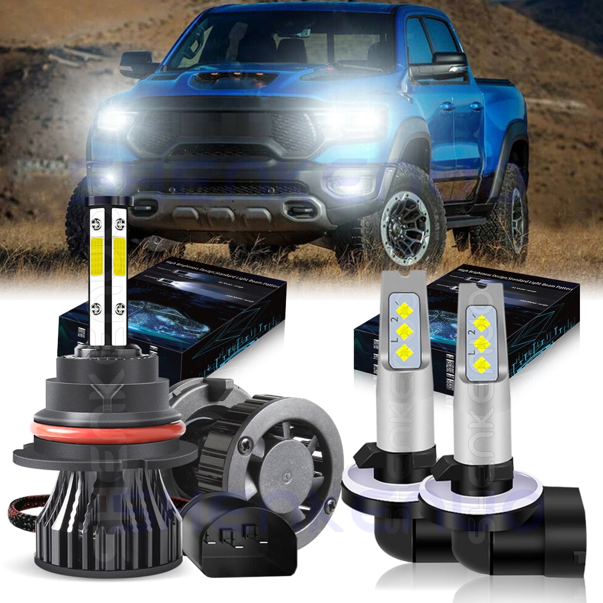 9004/HB1 Fog Light Bulbs - Long-Lasting Replacement Bulbs For Vehicle Fog Lights