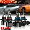 thumbnail image 1 of For 1999-2003 Lexus RX300 LED Headlights Bulb 9005 High Beam 9006 Low Beam Set 4Pack, 1 of 11