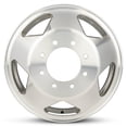 thumbnail image 1 of For 1999-2004 Ford F350 Rear 16 Inch Machined Silver Rim - OE Direct Replacement - Road Ready Car Wheel, 1 of 5
