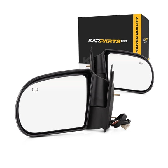 For 1999-2005 GMC Jimmy Door Mirror Pair Driver and Passenger Side Textured Power Heated GM1320192