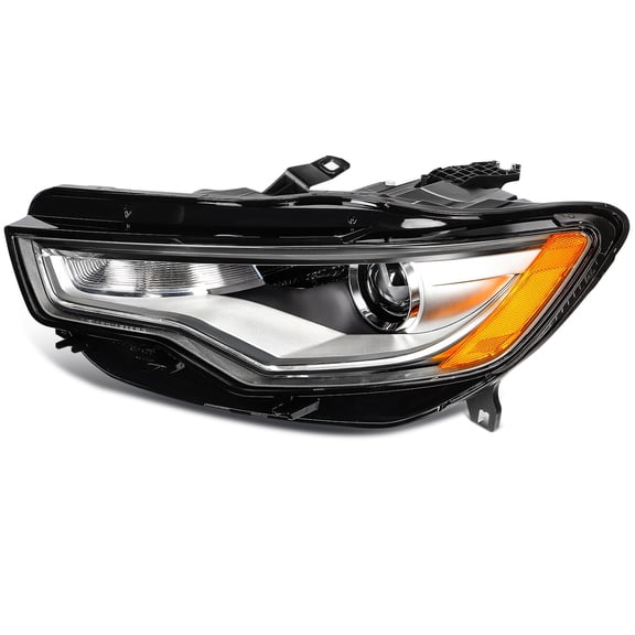 For 2.0L 3.0L 2013-2015 Audi A6 Quattro Headlight Assembly Left Chrome Housing
