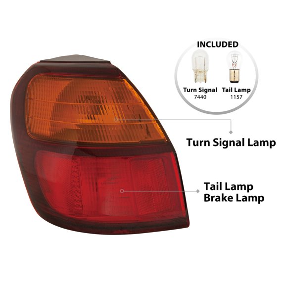For 2000 01 02 03 04 Subaru Outback Wagon Outer Tail Light Driver Side SU2804103