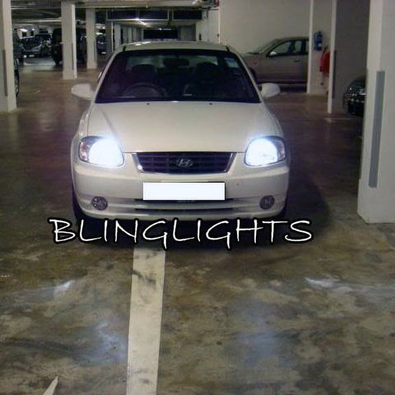 For 2000 2001 2002 2003 2004 2005 Hyundai Avega Bright White Light Bulbs for Headlamps Headlights