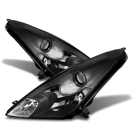 For 2000 2001 2002 2003 2004 2005 Toyota Celica Blk Headlights lamps Left+Right