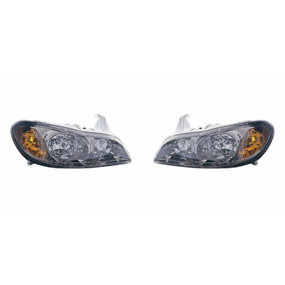 For 2000 2001 Infiniti I30 Headlight Driver and Passenger Side Pair Chrome Housing Clear Lens Replacement For IN2502103, IN2503103 | 26060-3Y326