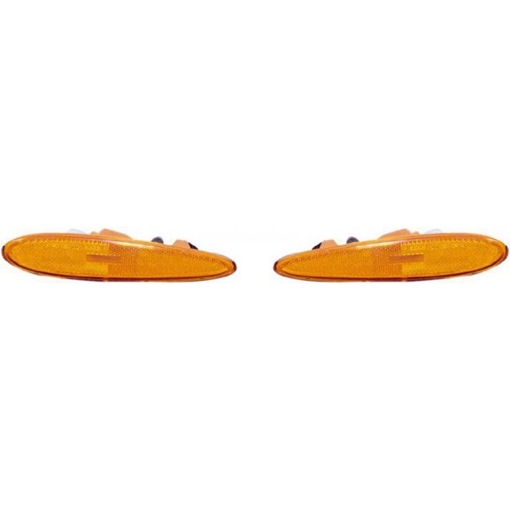 For 2000-2003 Nissan Maxima Pair Driver and Passenger Side Turn Signal/Side Marker Light w/ Bulbs NI2550137 NI2551137 | 26185-2Y910 26180-2Y910 ;
