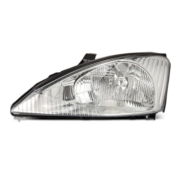 For 2000-2004 Ford Focus Clear Lens Chrome Headlights OE Replacement Pair