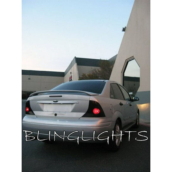 For 2000-2004 Ford Focus Sedan Tint Smoke Tail Lights Lamps Overlays Film Protection