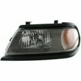 thumbnail image 1 of For 2000-2004 Mitsubishi Montero Sport Headlight Driver Side MI2502126 w/Flat Black Bezel Paint to Match For MR496353, 1 of 3