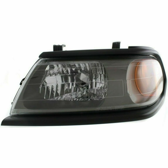 For 2000-2004 Mitsubishi Montero Sport Headlight Driver Side MI2502126 w/Flat Black Bezel Paint to Match For MR496353