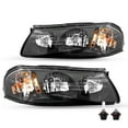 thumbnail image 1 of For 2000-2005 Chevy Impala SS LS Base Black Replacement Headlights Assembly Pair, 1 of 7