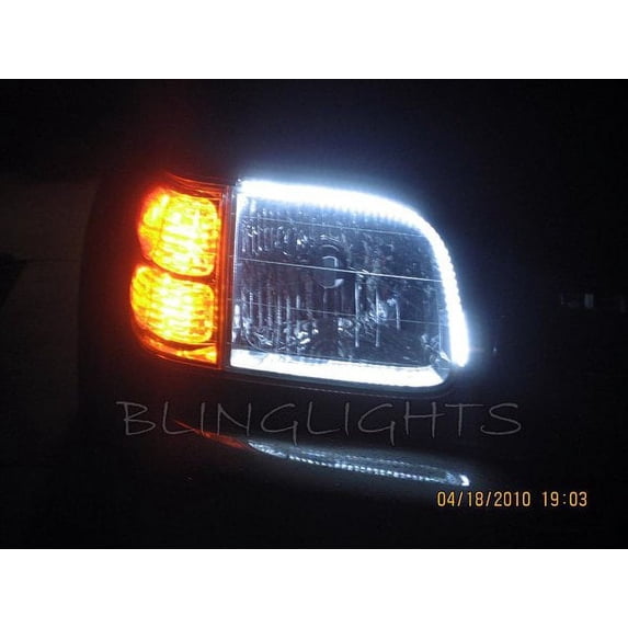 LED Head Lamp Strips Day Time Running Lights DRL Kit For 2000-2006 Toyota Tundra
