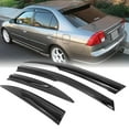 thumbnail image 1 of For 2001-05 Honda Civic Sedan Window Visor Rain Guards Wind Deflectors Sun Shade, 1 of 7
