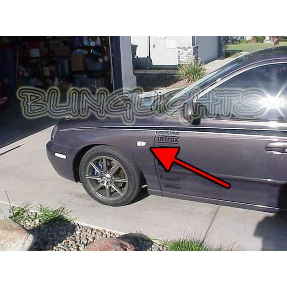For 2001 2002 2003 Hyundai Elantra LED Side Markers Turn Signals Lights Signalers Lamps Turnsignals