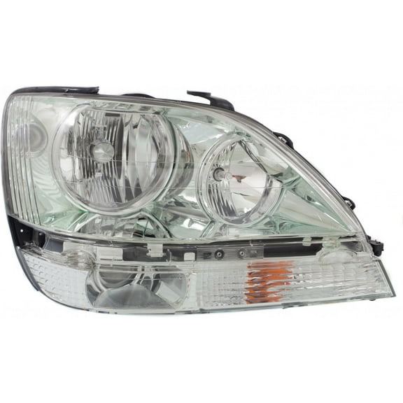 For 2001 2002 2003 Lexus RX300 Headlight Passenger Side w/ Bulbs | Replacement For LX2503104 | 81110-48080