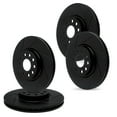 thumbnail image 1 of For 2001-2002 Mazda Millenia R1 Concepts Front Rear Black Zinc Diamond Slotted Brake Rotors, 1 of 6