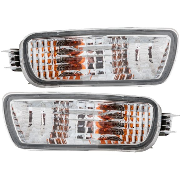 For 2001-2004 Tacoma Turn Signal Light Front Clear Plastic SET PAIR