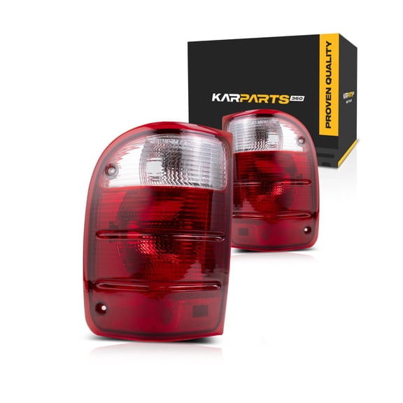 For 2001-2005 Ford Ranger Pair Rear Tail Lights Driver and Passenger Side Assembly Unit FO2800156 FO2801156 - replaces 1L5Z 13405-BA 1L5Z 13404-BA