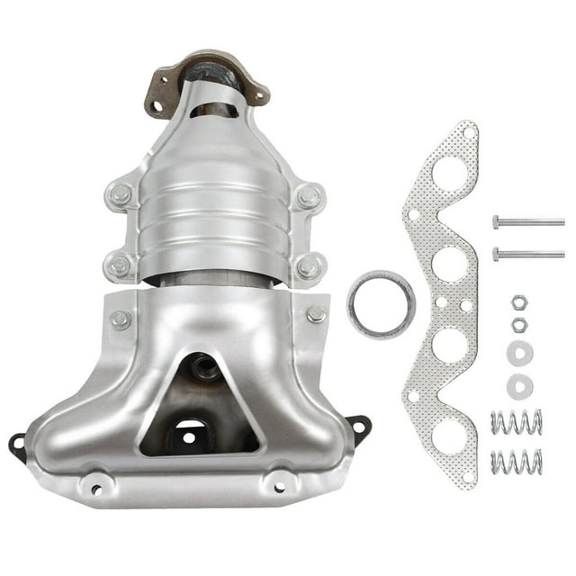 For 2001 2005 Honda Civic DX GX HX LX 1.7L Exhaust Manifold Catalytic