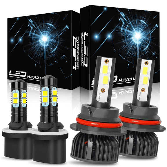 For 2001-2006 Dodge Stratus Sedan LED Headlight High Low Beam Fog Light Set 6000K 4pcs