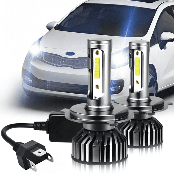 For 2001-2022 Kia Rio Sedan LED Headlights Bulb H4/9003 High Low Beam Set