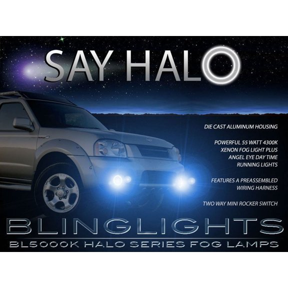 For 2001+ Nissan Navara D22 Angel Eye Fog Lamps Lights Kit