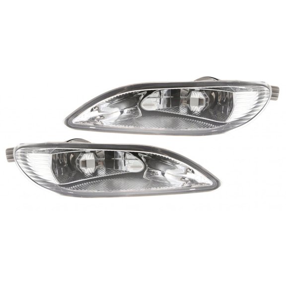 For 2002 2003 2004 Toyota Solara Fog Light Assembly Pair Driver and Passenger Side w/ Bulbs For TO2592106 TO2593106