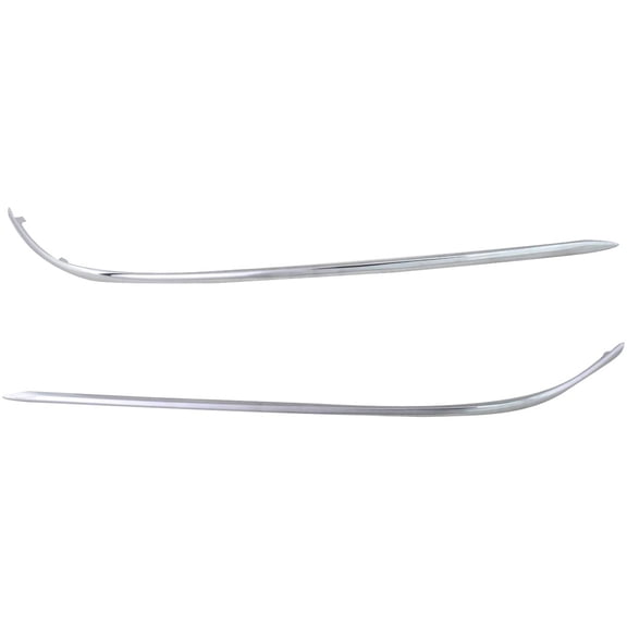 For 2002-2004 C32 AMG Bumper Trim Front Chrome SET PAIR